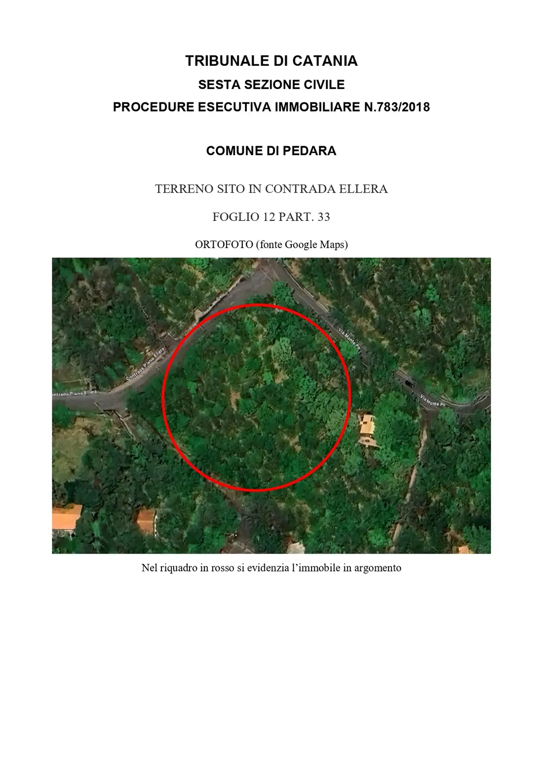 Terreno · Pedara