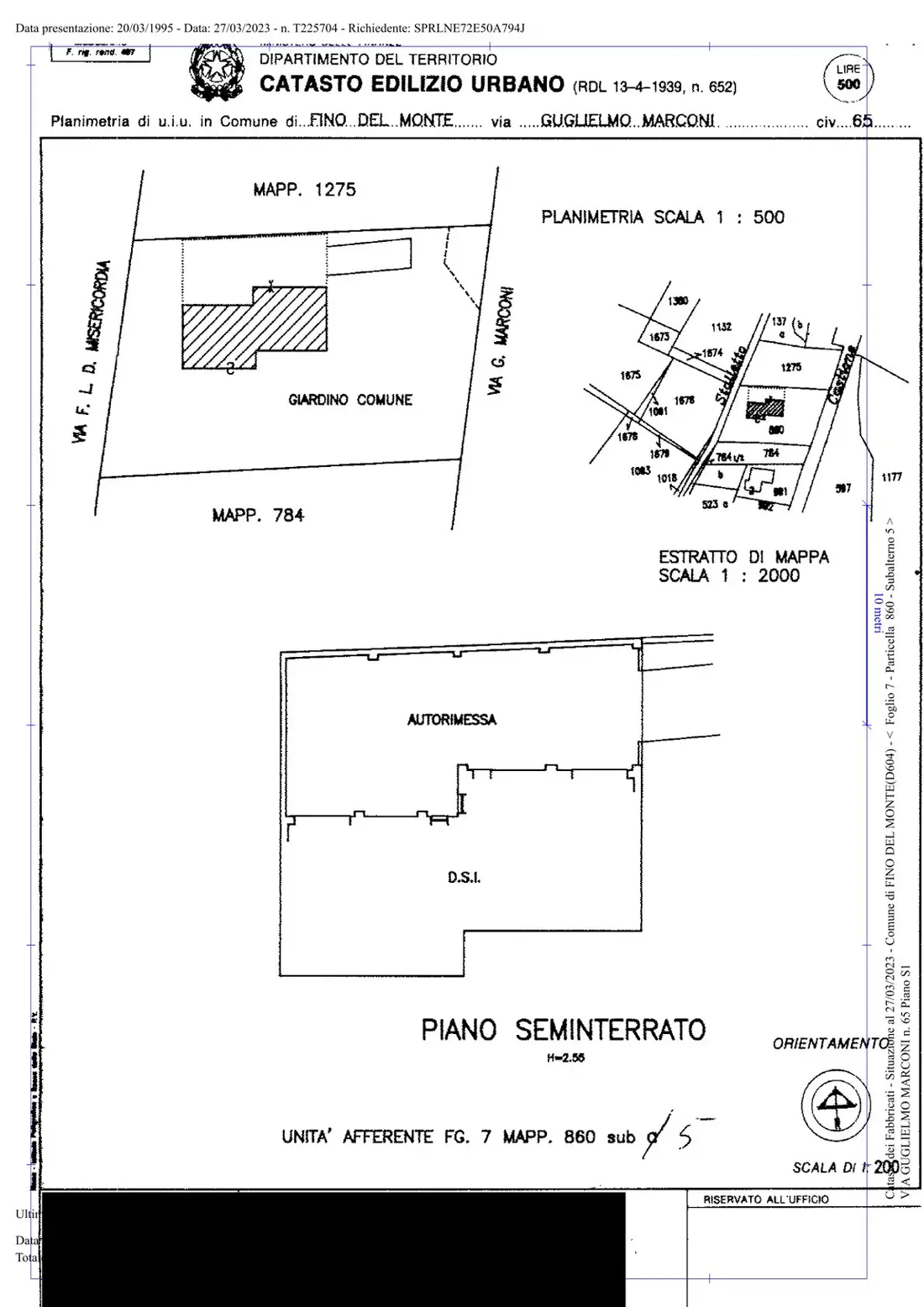 Fabbricato · Fino del Monte