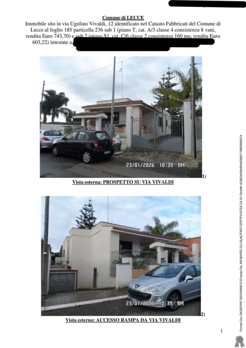 Abitazione Di Tipo Civile all'asta a Lecce (LE)