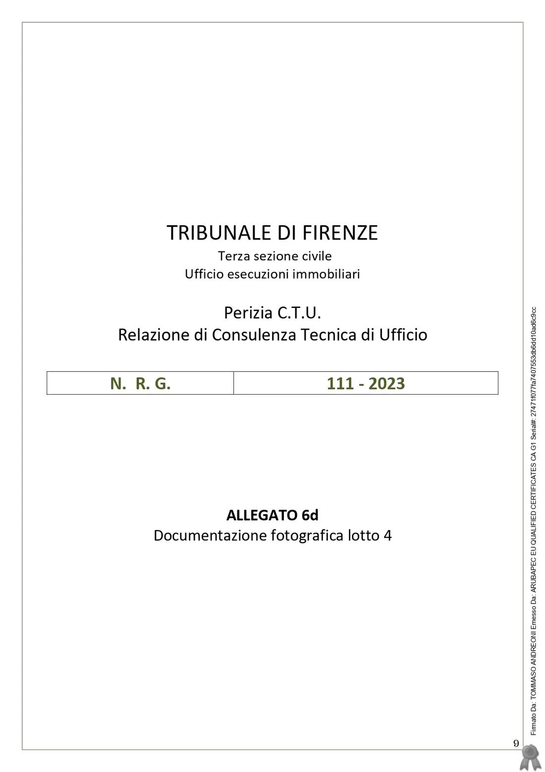 Compendio Pignorato · Palazzuolo sul Senio