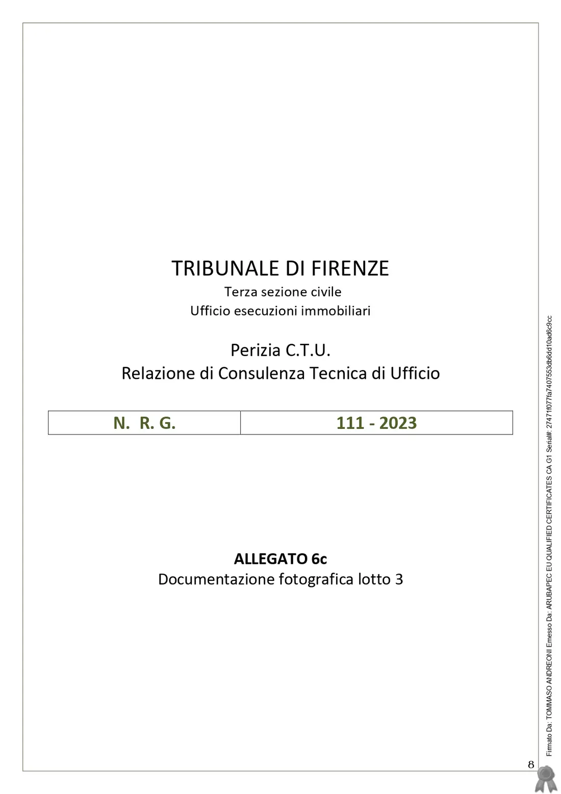 Compendio Pignorato · Palazzuolo sul Senio