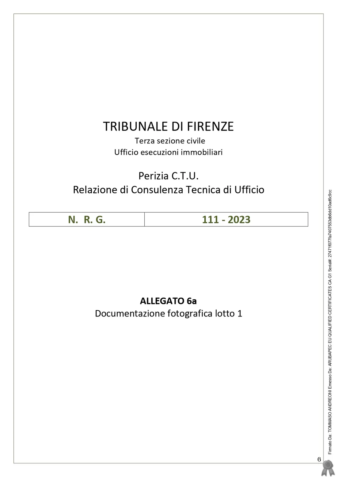 Compendio Pignorato · Palazzuolo sul Senio