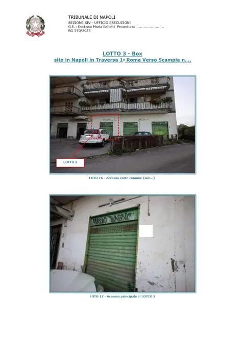 Garage O Autorimessa all'asta a Napoli (NA)